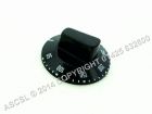 Black control knob - Suits Thermostat 55.19062.800