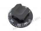Black Oven Knob 150-290c 70mm Dia - Zanussi Gas Range Ovens & Solid Tops 