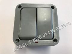 Grey Weatherproof Paddle Switch 