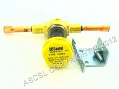 Hot Gas Valve Body - Brema CB640A Ice Machine 1028/2 ø 1/4"-6 mm