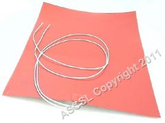 Silicone Rubber Heater Mat 450x350mm 1000W 230V Self Adhesive 1M lead limiter