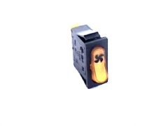 Fan Orange Rocker Switch - MBM & Dexion - TM130-00-000E 30mm x 11mm 250v 16amp