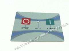 Keypad Foil 100mm x 80mm - Mecnosud DL30 Dough Roller