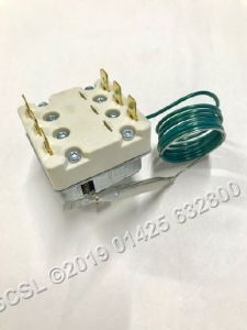 Three Phase Boiler Safety Thermostat 107c - Komel & Elframo SQ120 Reset Red Button Halcyon Dishwasher