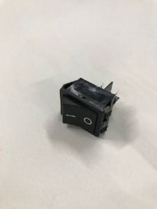 Black On/Off Switch 2P Panel Cut-Out - QVR Dimmer Switch 