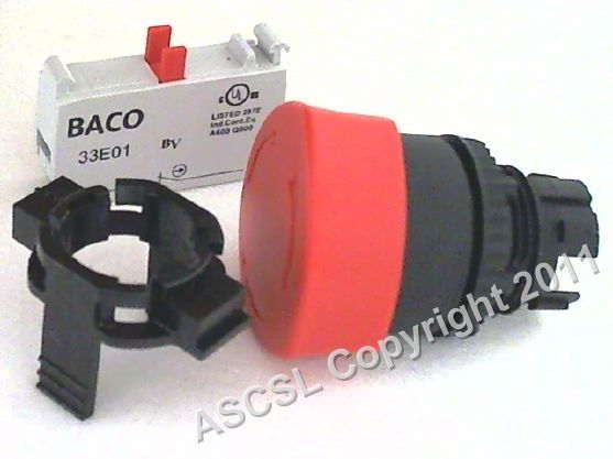 SUPERSEDED Red Security Button Assembly - Stresa 250 S Slicer *USE PART ASC19975*