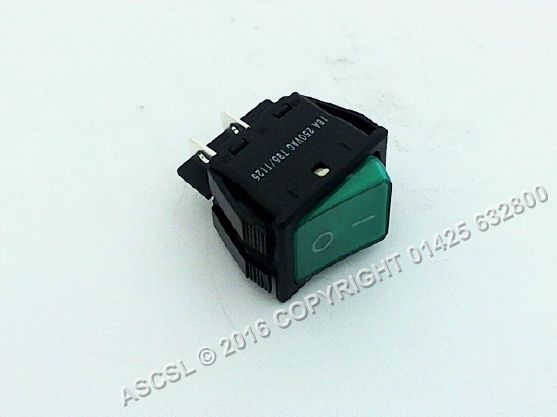Green Rocker Switch - Cuppone G4 Pizza Oven