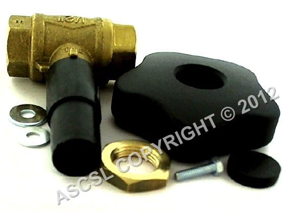 Water Tap & Handle - Hobart MBM & Dexion Gas Boiler Pan & Cooking Equipment 