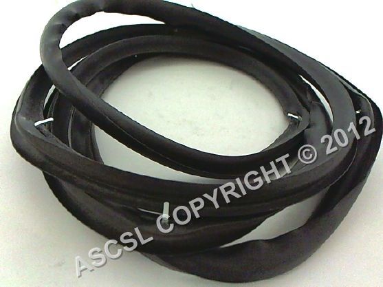 Black Door Seal / Gasket 350mm x 660mm - Gierre BR10 MAXI Convection Oven Complete with mounting clips