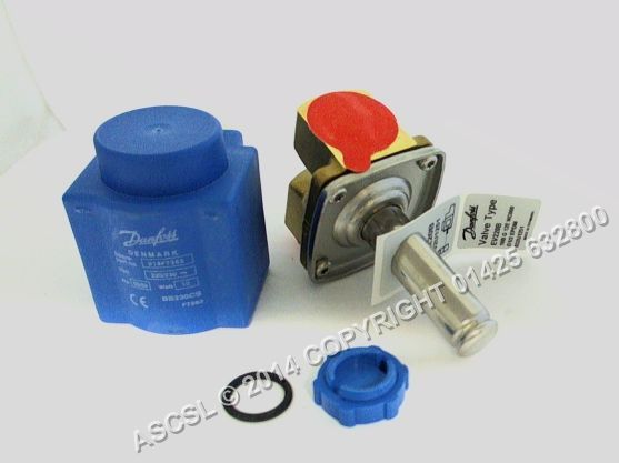 1/2" Solenoid Valve- Danfoss EV220B - Solenoid Valve Hobart *** 1 ONLY AT THIS PRICE*** - VALVE ONLY (no coil)