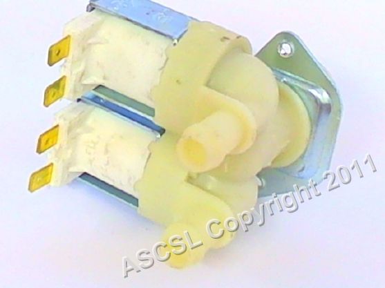 Double Solenoid Valve - Lamber NS500 Dishwasher 3/4" 10mm Outlet