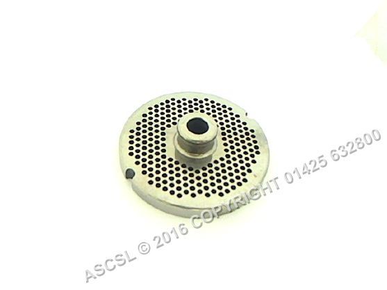 3mm Mincer Stainless Steel Plate Self Sharping - Model 22 - Sammic PS22 Mincer Ext 82.7mm Dia - Centre Hole 11.4mm