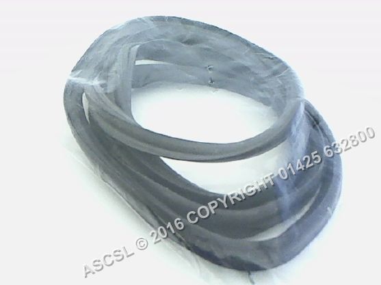 Silicone Black Door Seal 450mm x 340mm - Smeg ALFA43UK Oven  w/ clips - Fits Many More Models...