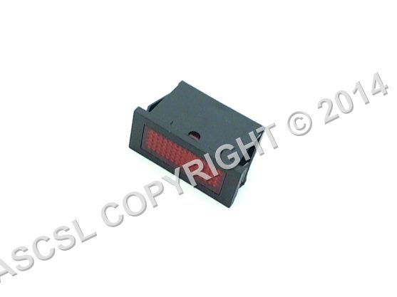 Red Rectangular Neon Indicator - Victor SCEP160 Bain Marie DED50100