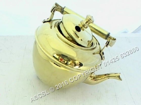 OBSOLETE Brass Kettle - Queen Victoria - Potato Oven 4867