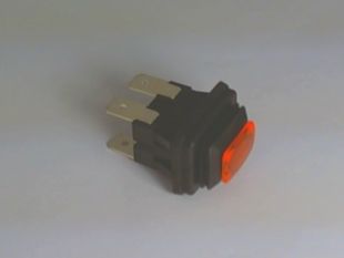 Orange switch 12amp 250v  - Lamber Newscan DSP2 Dishwasher  (on/off) Fixing Size 13mm x 20mm