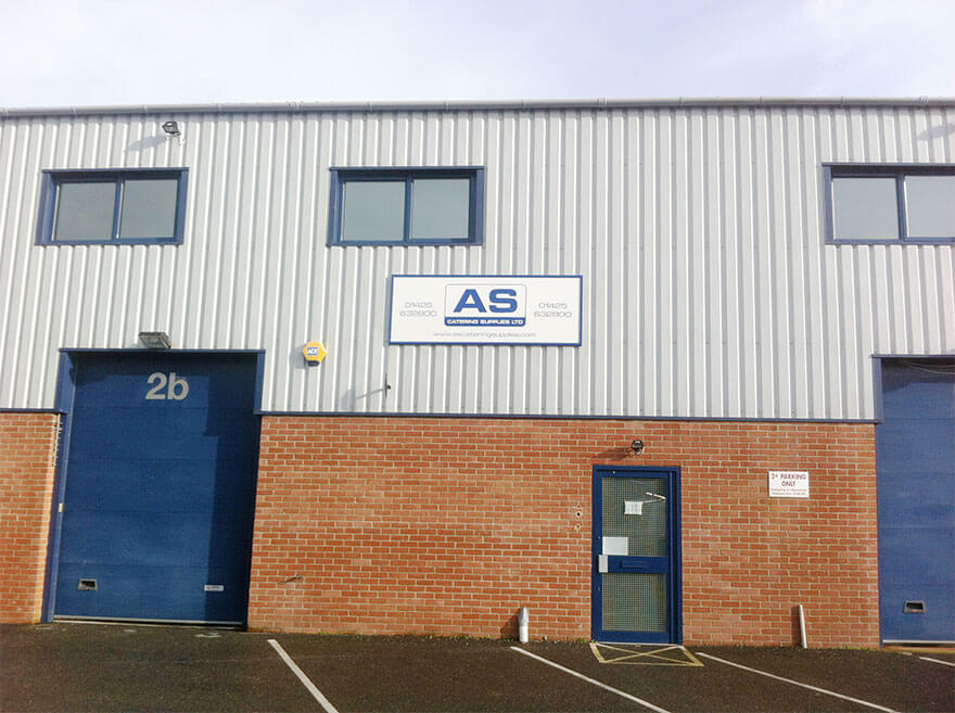 Image of the AS Catering warehouse.