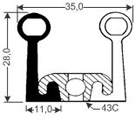 43-A 28 Rubber Seal